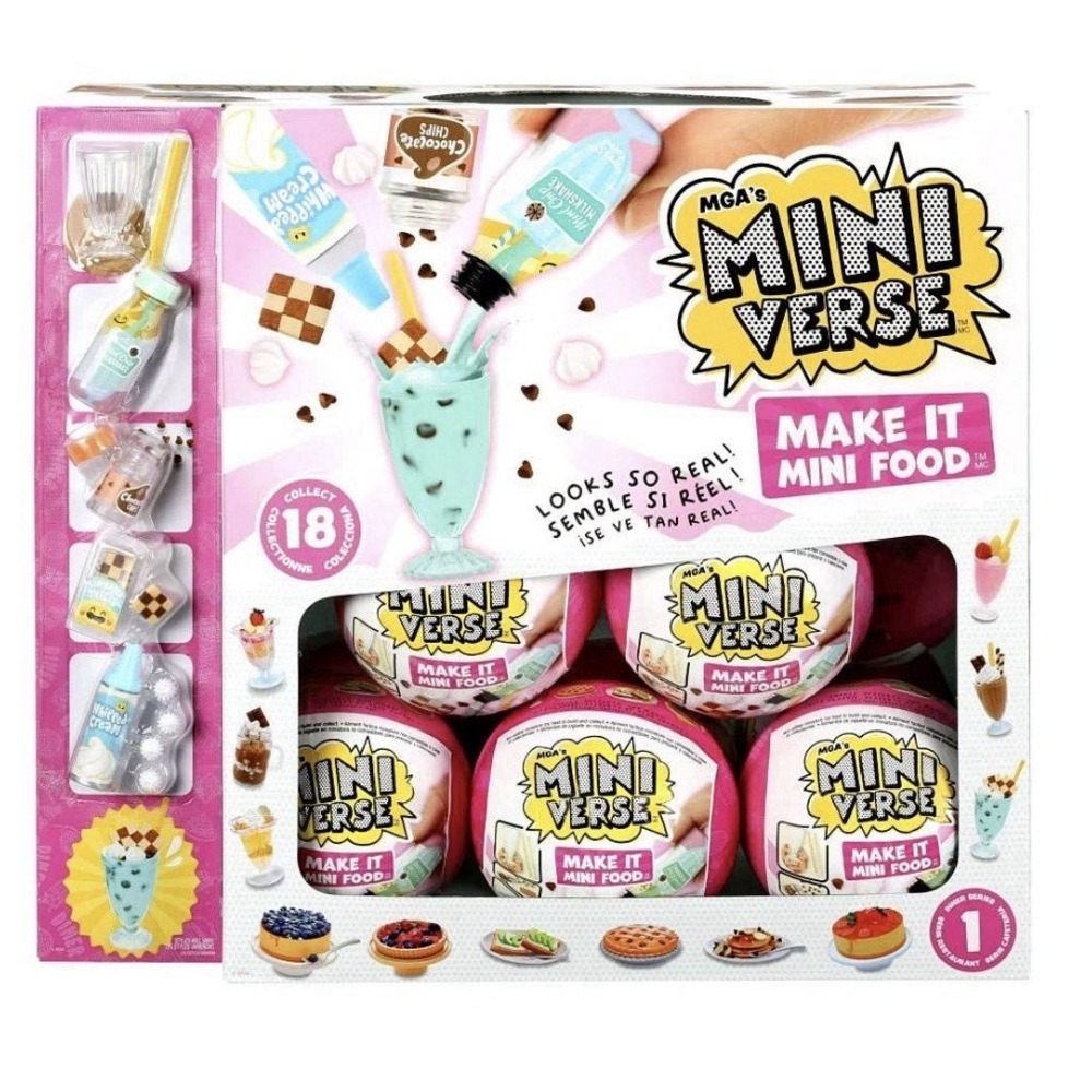 MGA Miniverse Make It Mini Food Cafe Series 1 Mystery Ball Collectible NEW